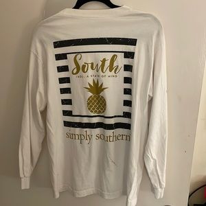 Simply Southern White Long Sleeve